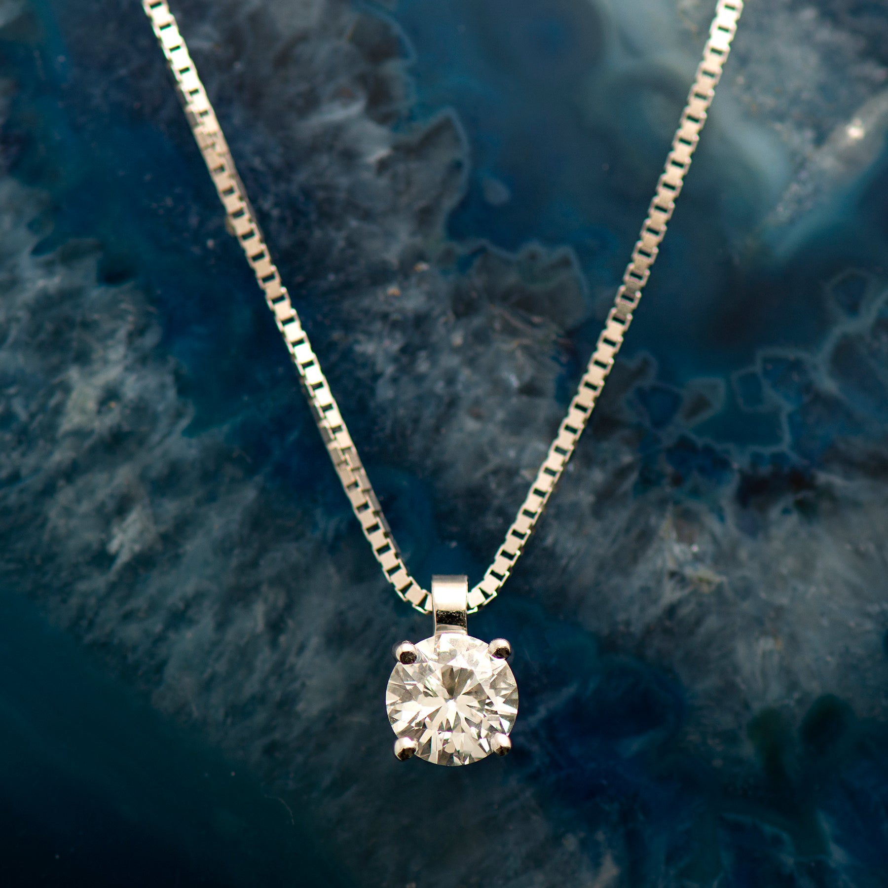 Solitaire Diamond Necklace