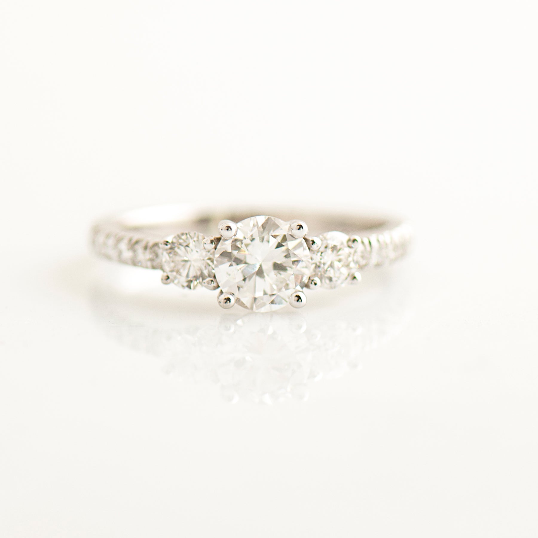 Three Stone Diamonds Ring