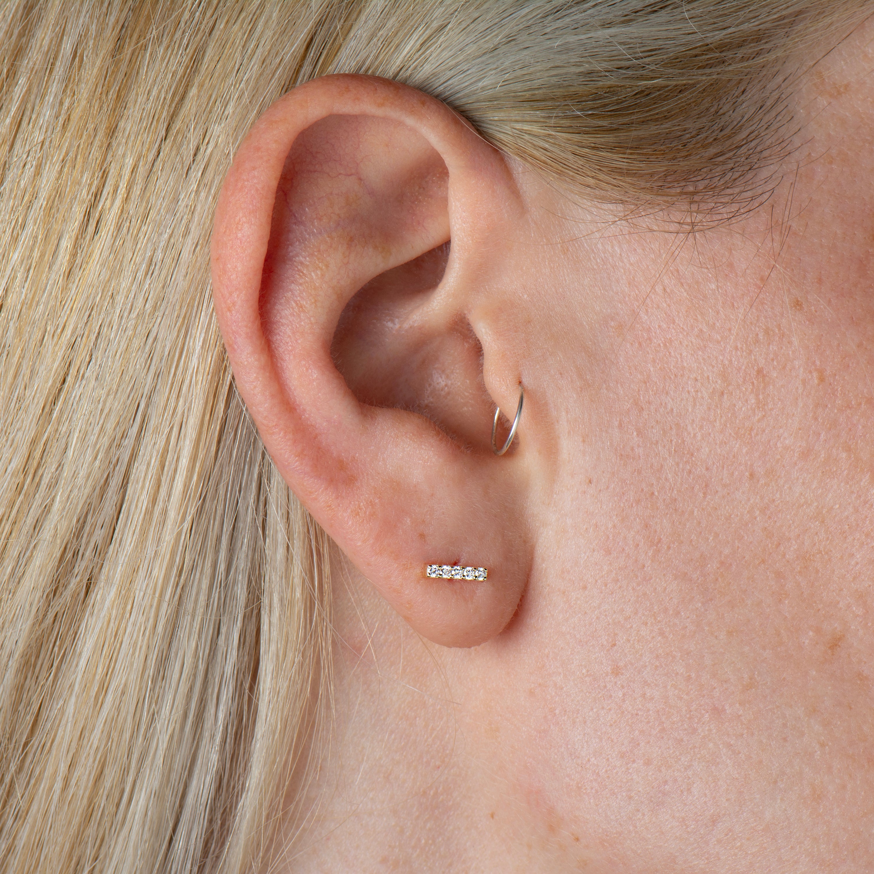 Bar Diamond Earrings