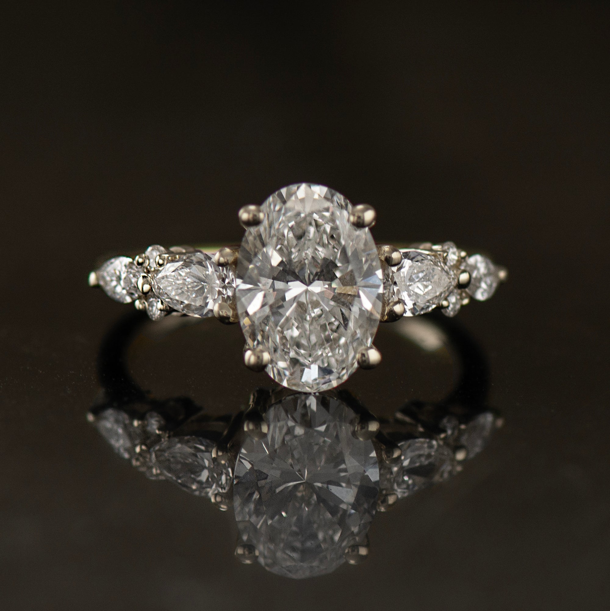 Oval Lab Diamond Engagement Ring