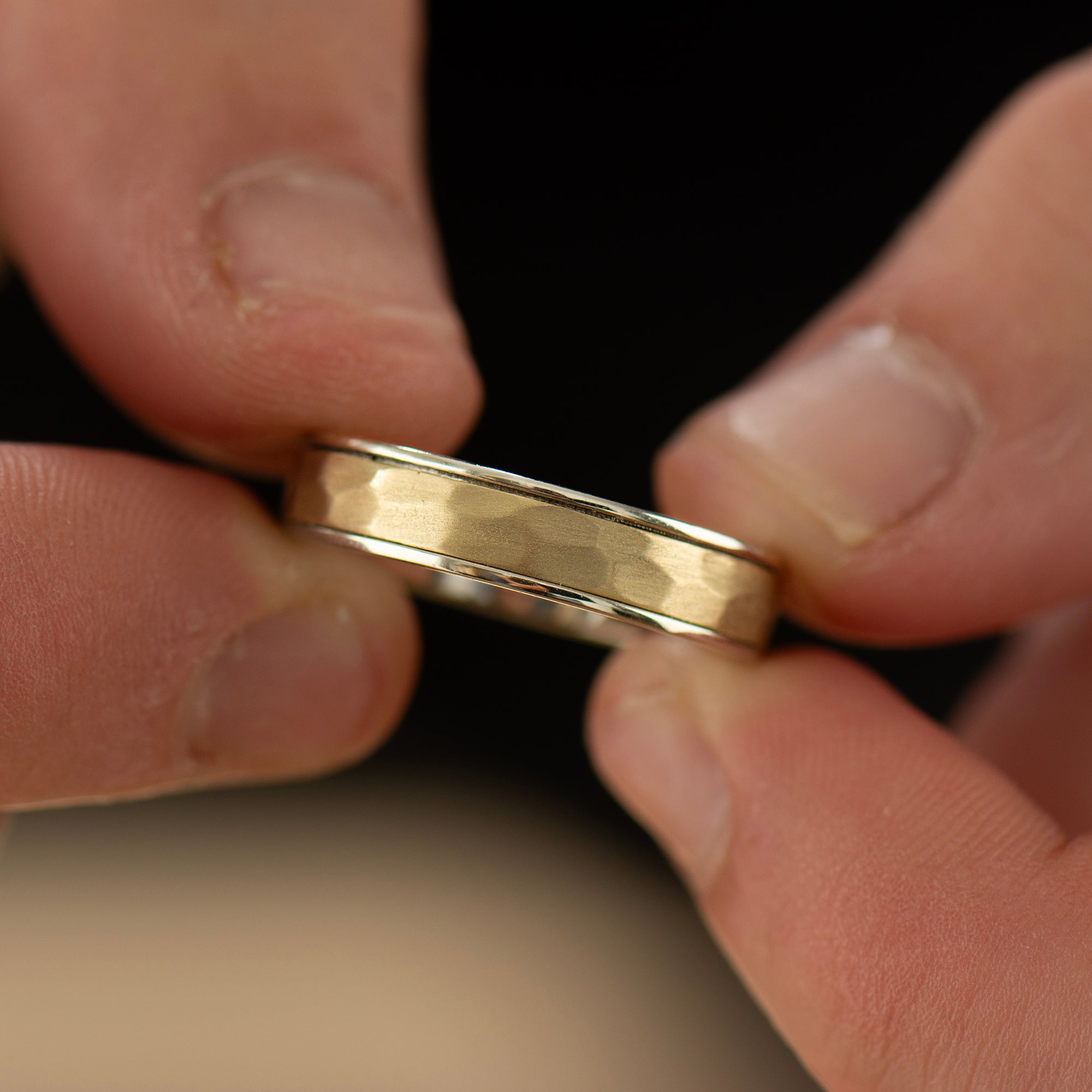 5MM Two Tone Wedding Band