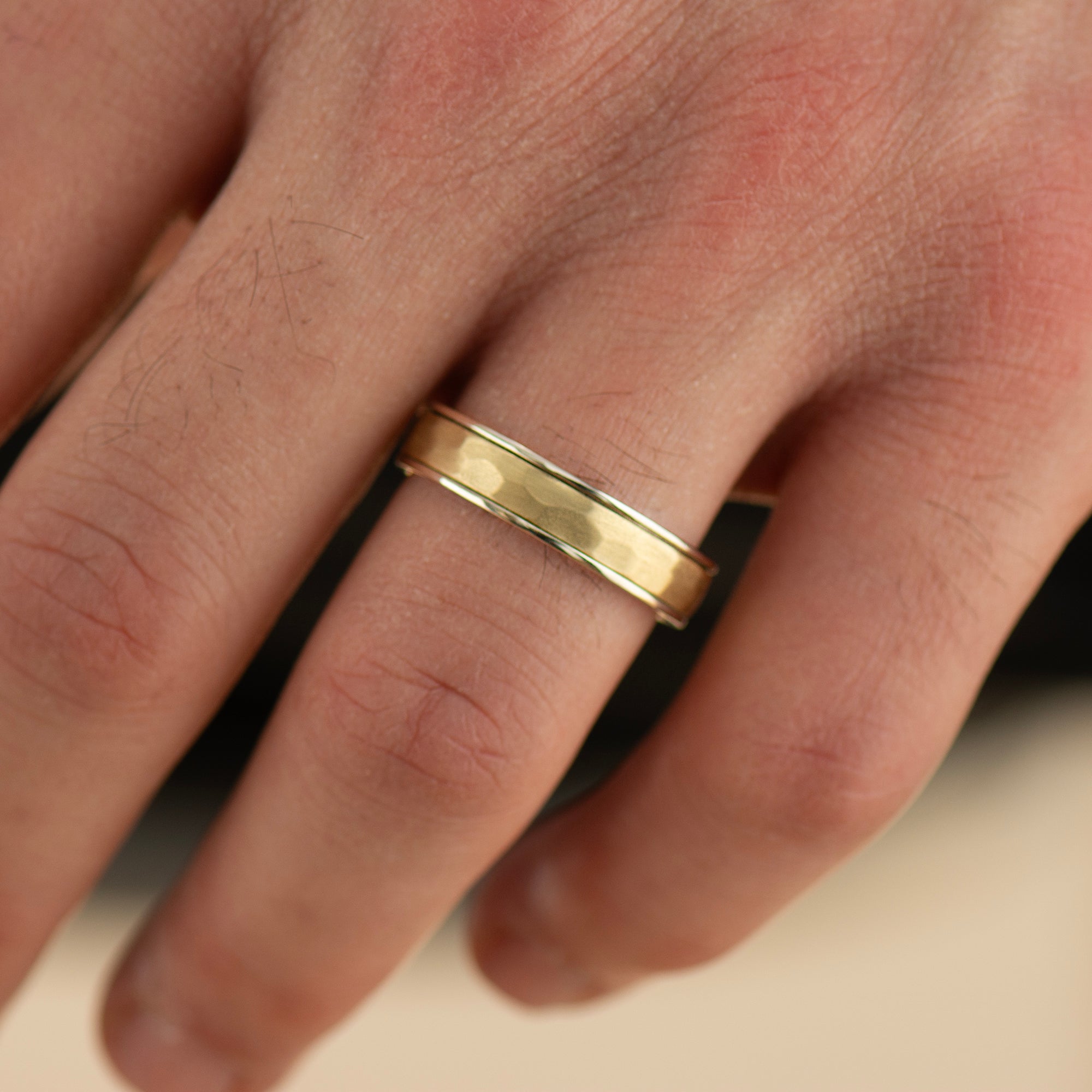 5MM Two Tone Wedding Band