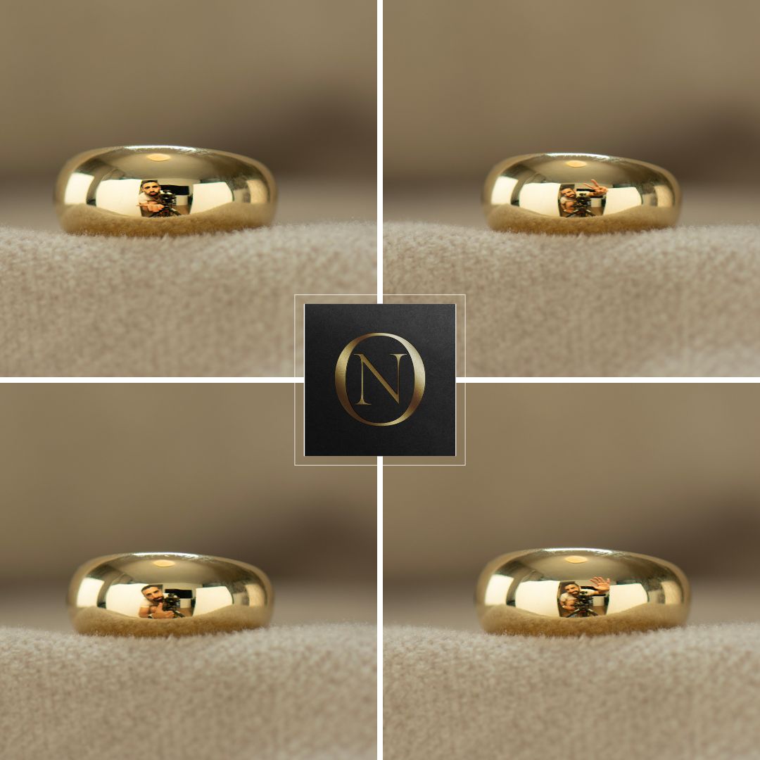 Plain Bombe Statement Ring