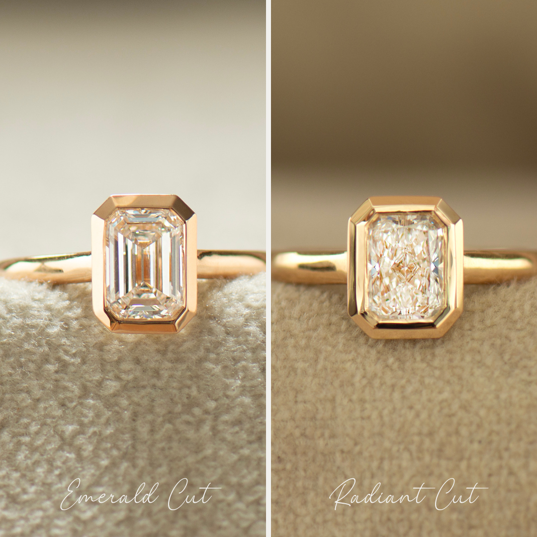 The Emerald Cut Bezel - One Carat