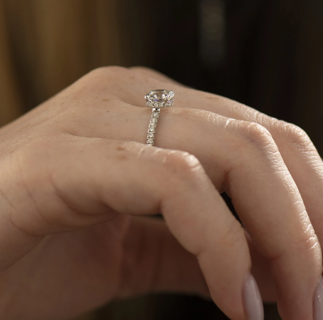 Floating Engagement Ring