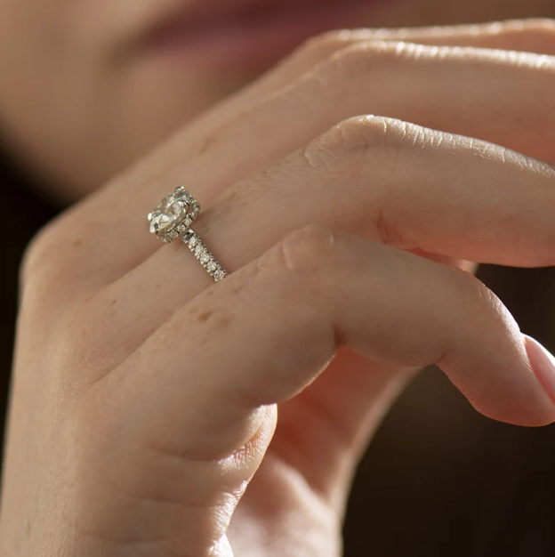 Floating Engagement Ring