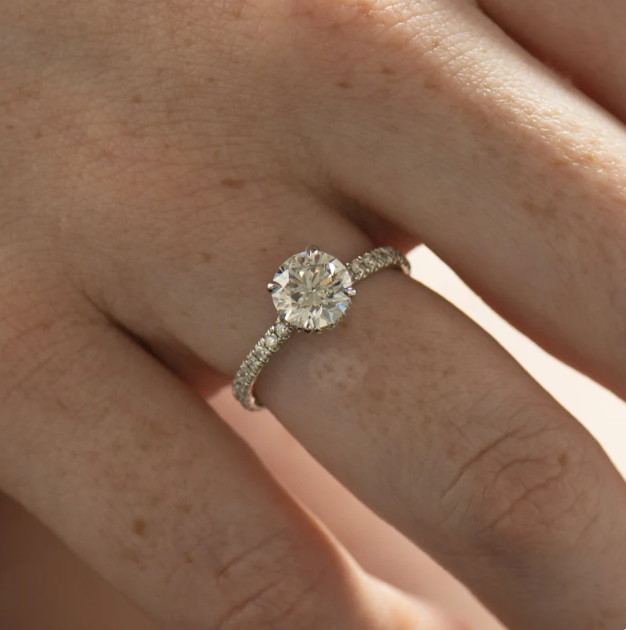 Floating Engagement Ring