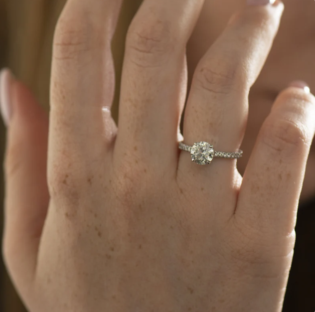 Floating Engagement Ring