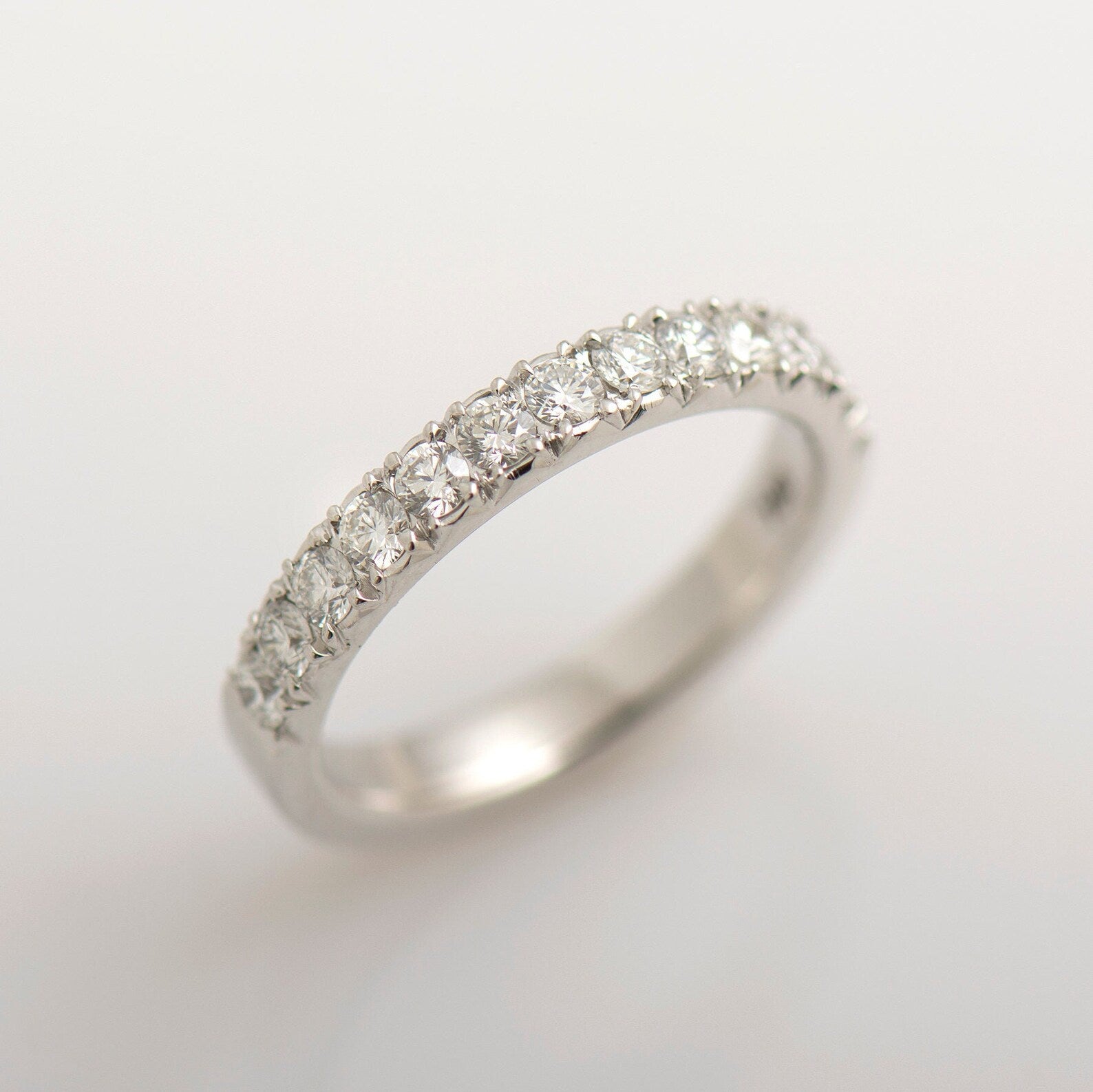 Pavé Half Eternity Ring