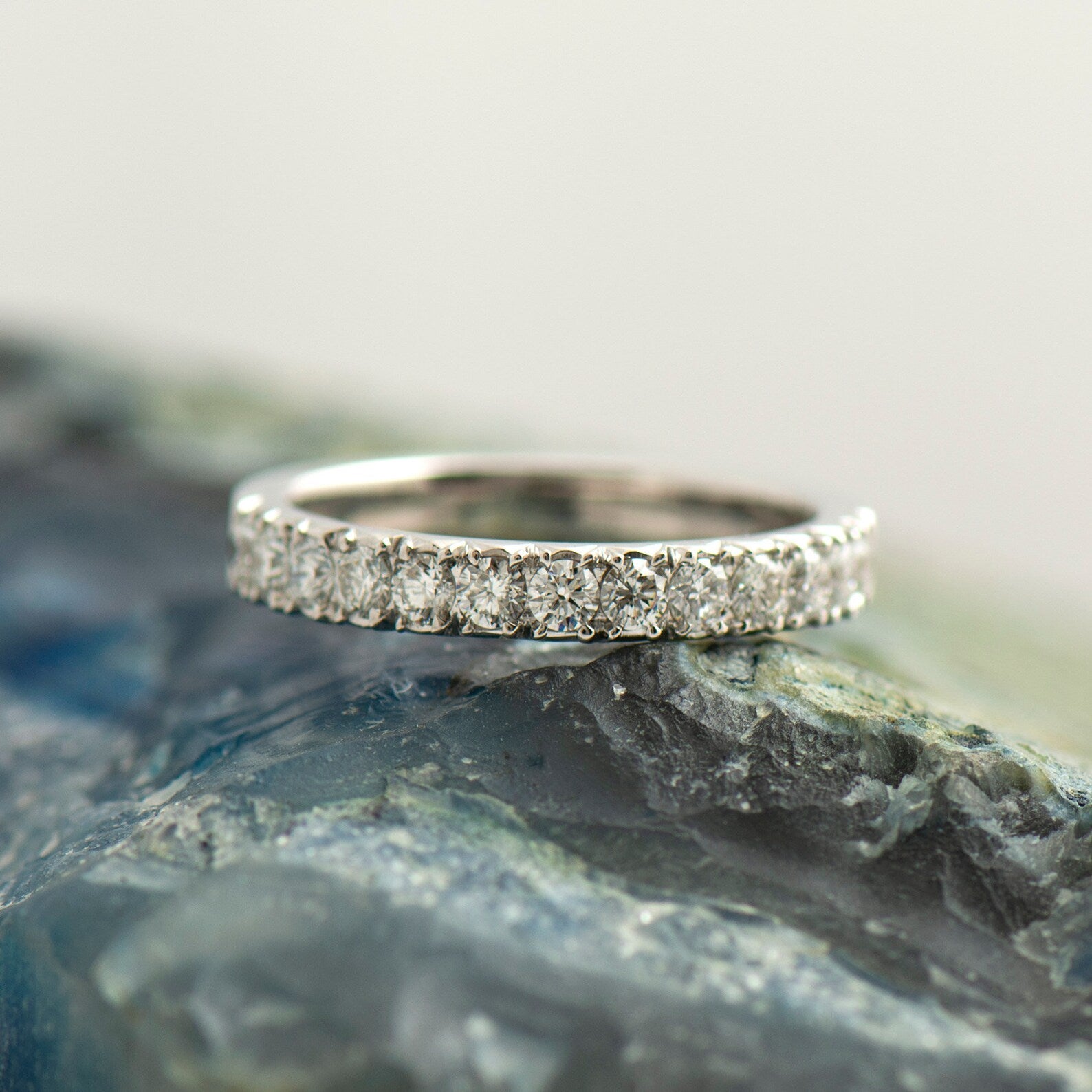 Pavé Half Eternity Ring