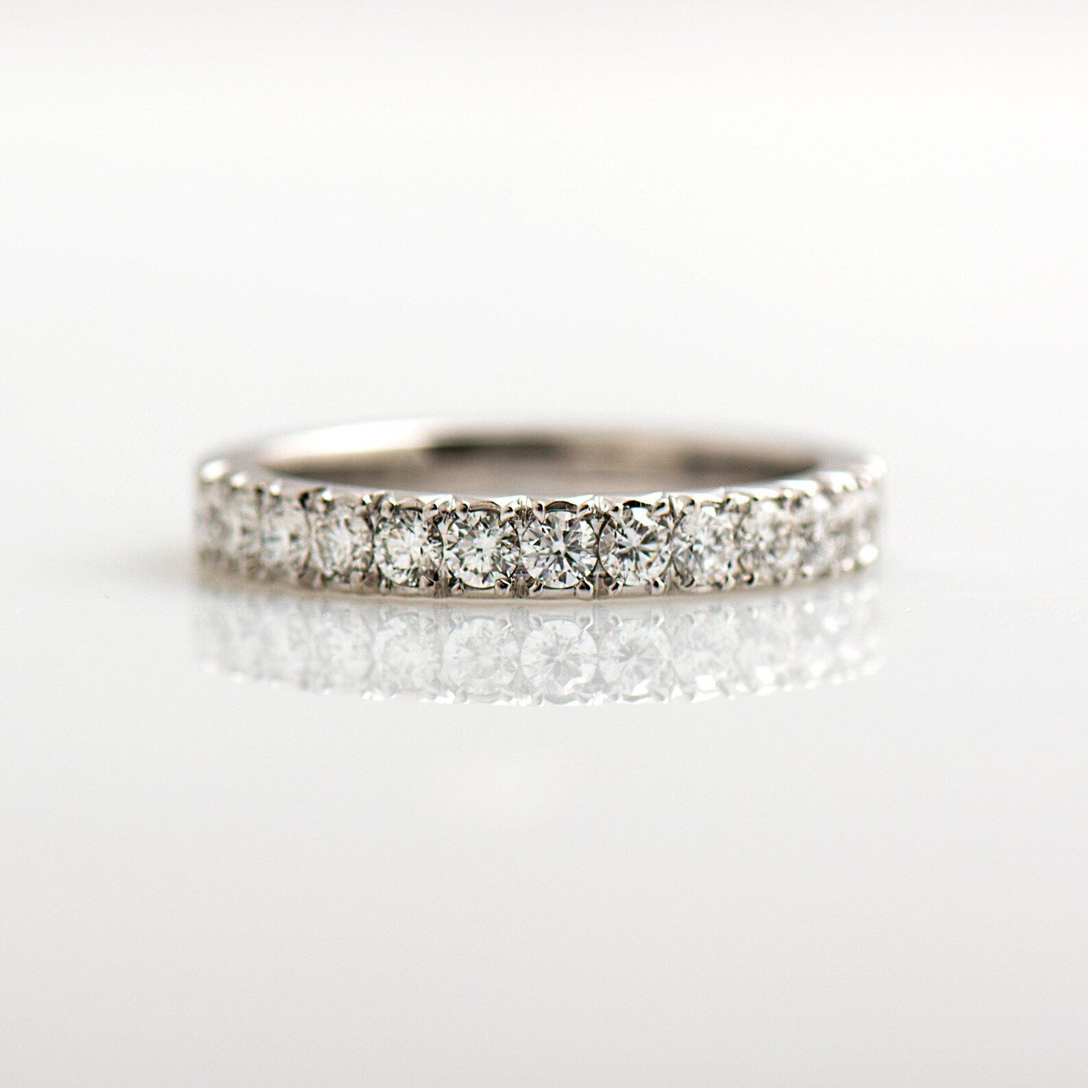 Pavé Half Eternity Ring