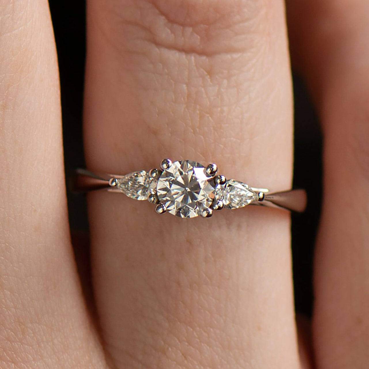 Three Stone Engagement Ring