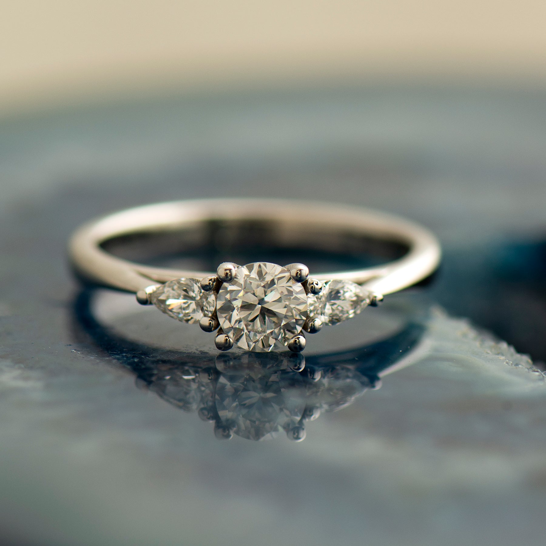 Three Stone Engagement Ring