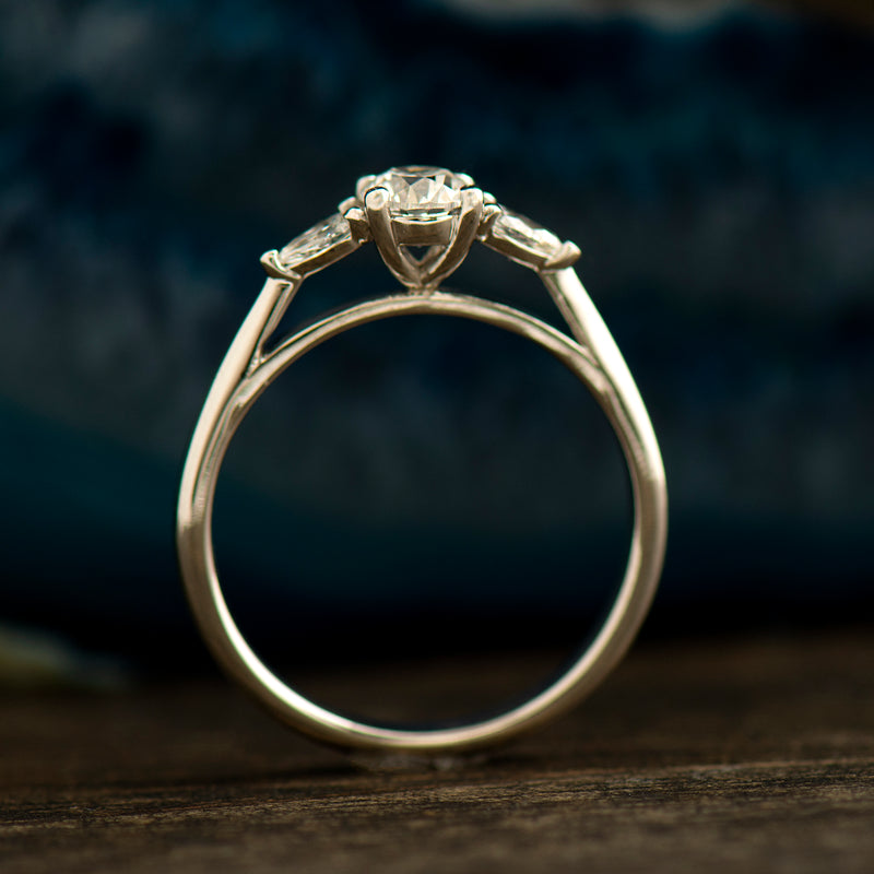 3-Stone Diamond Engagement Ring - KGR1175P – Jack Kelége | Diamond  Engagement Rings, Wedding Rings, and Fine Jewelry