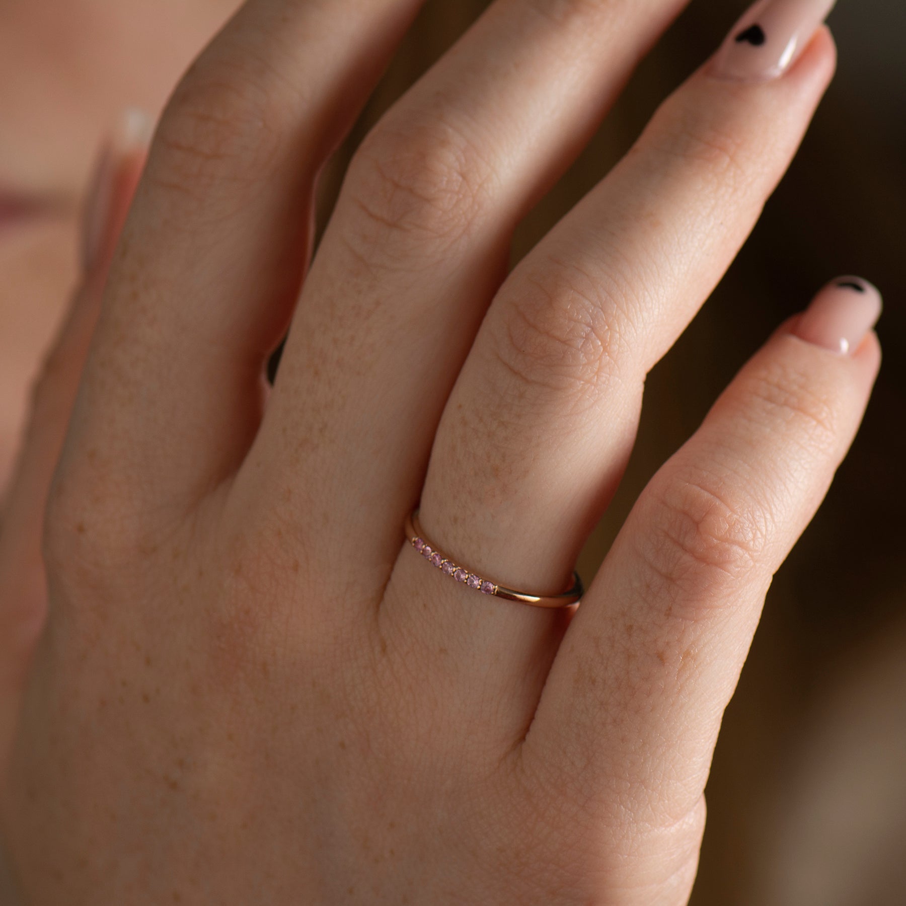 Pink Sapphires Ring