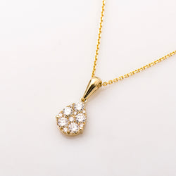 Pear Pave Diamonds Necklace