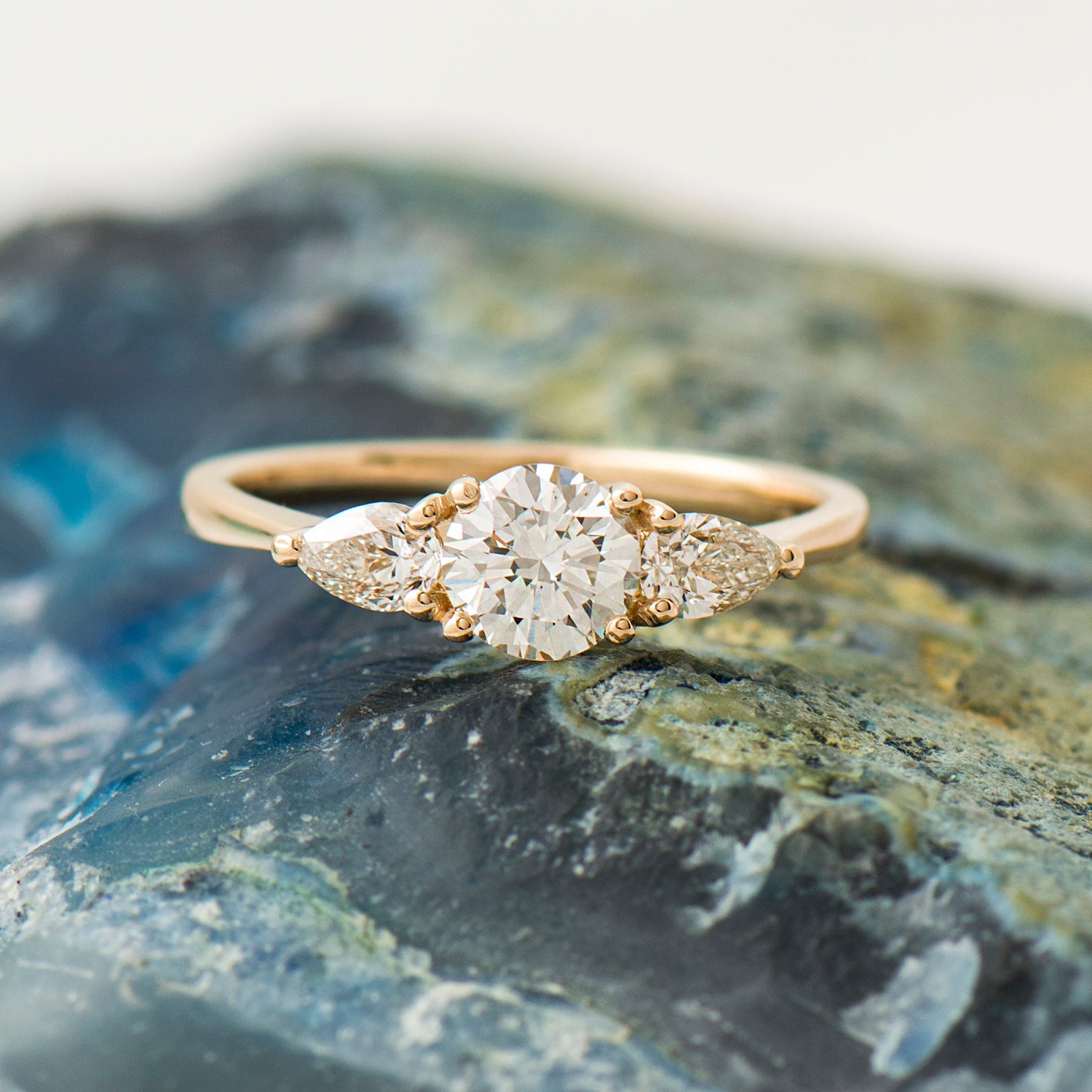 Three Stones Engagement Ring