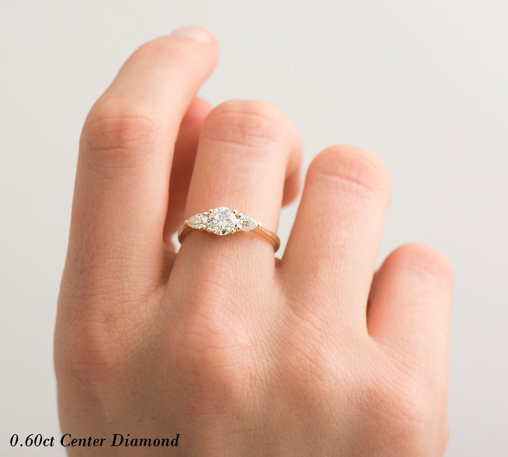 The 3 Stone Ring - Round & Pears