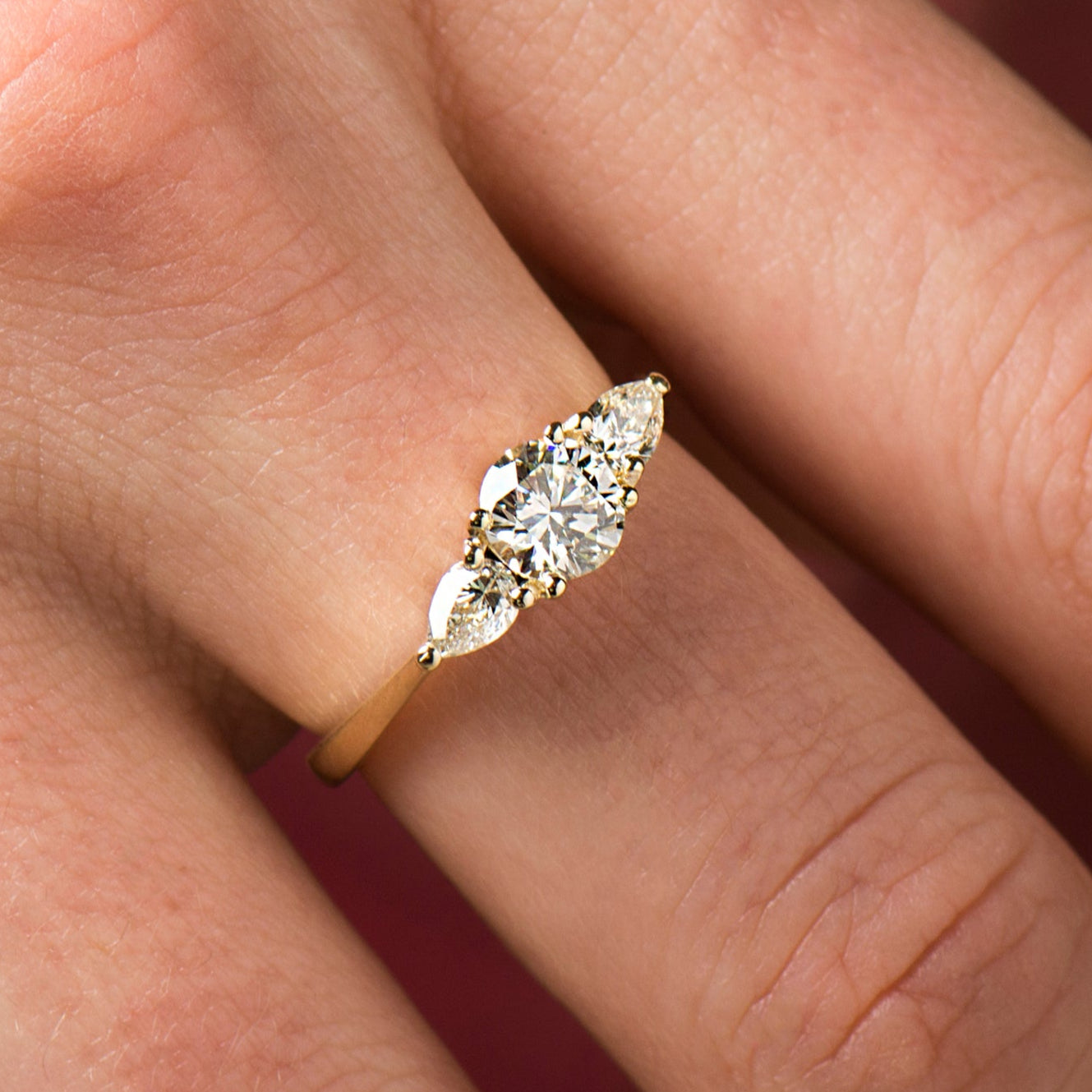 Three Stones Engagement Ring