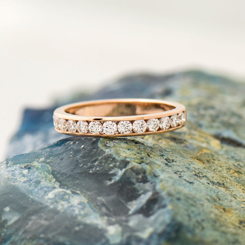 The Channel Set Diamonds Ring