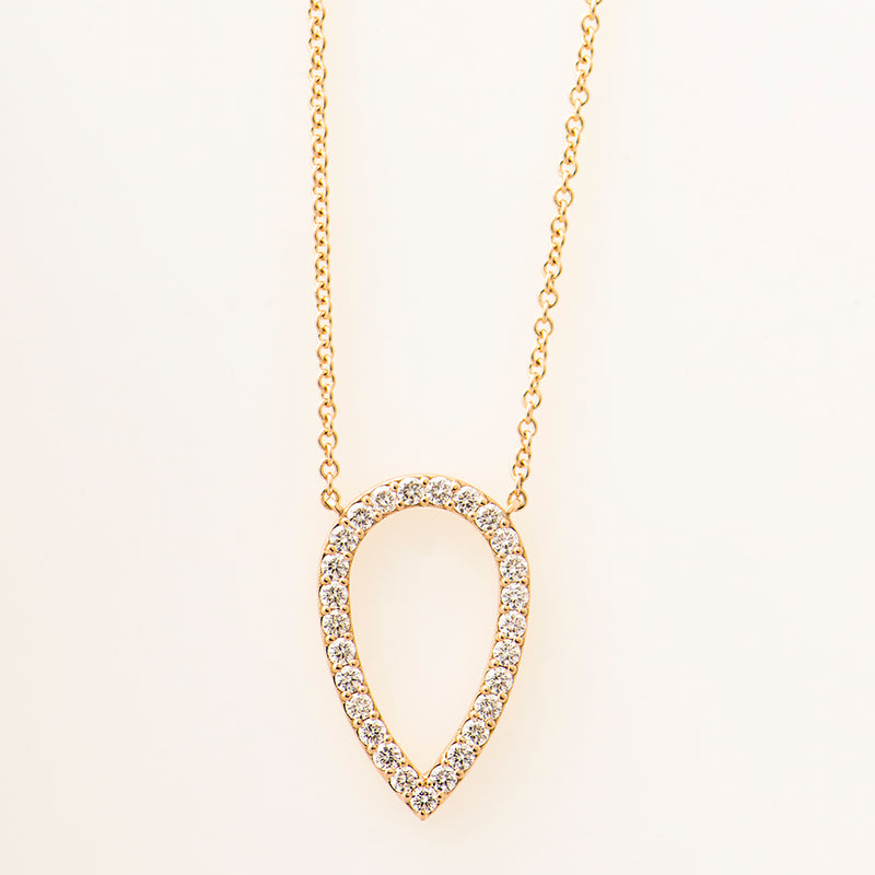 Pear Diamonds Necklace