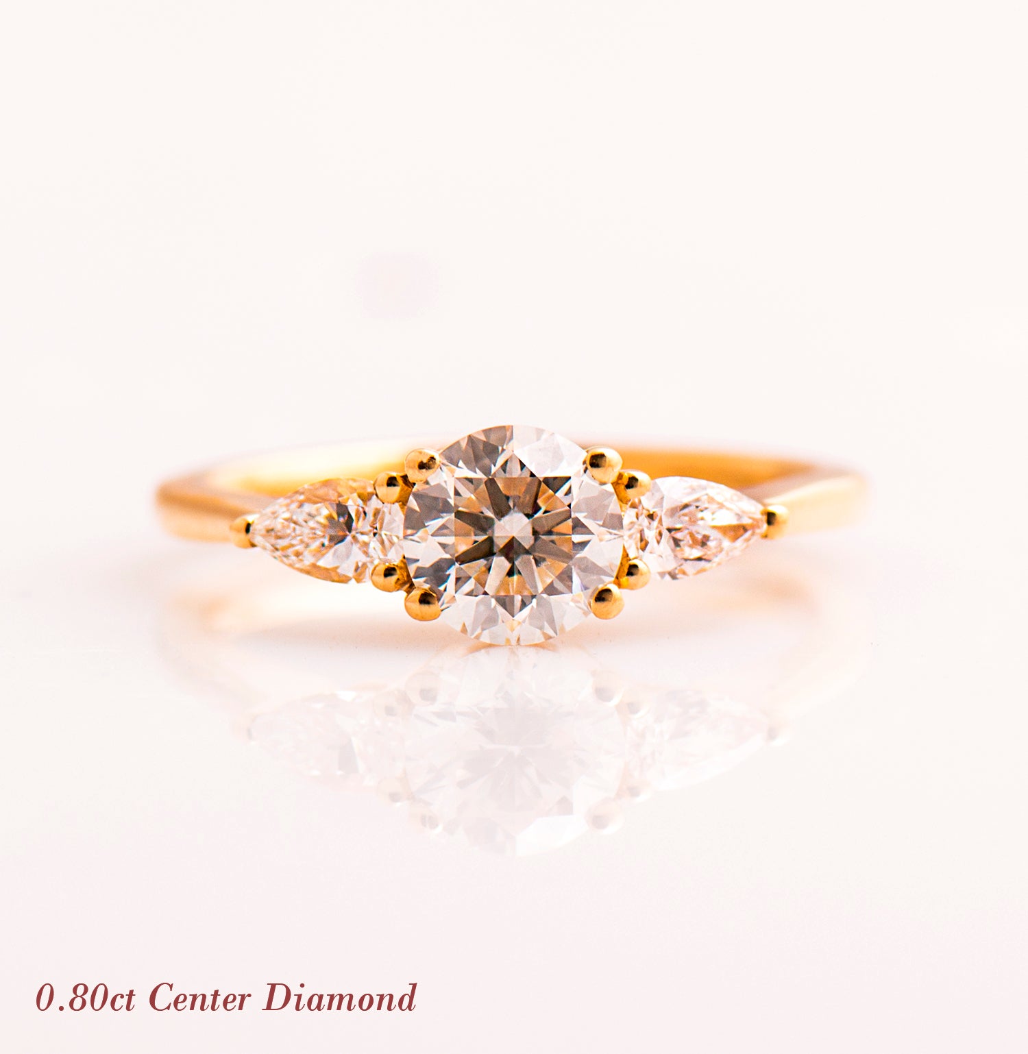 The 3 Stone Ring - Round & Pears
