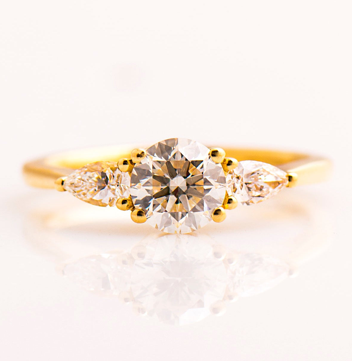 Three Stones Engagement Ring