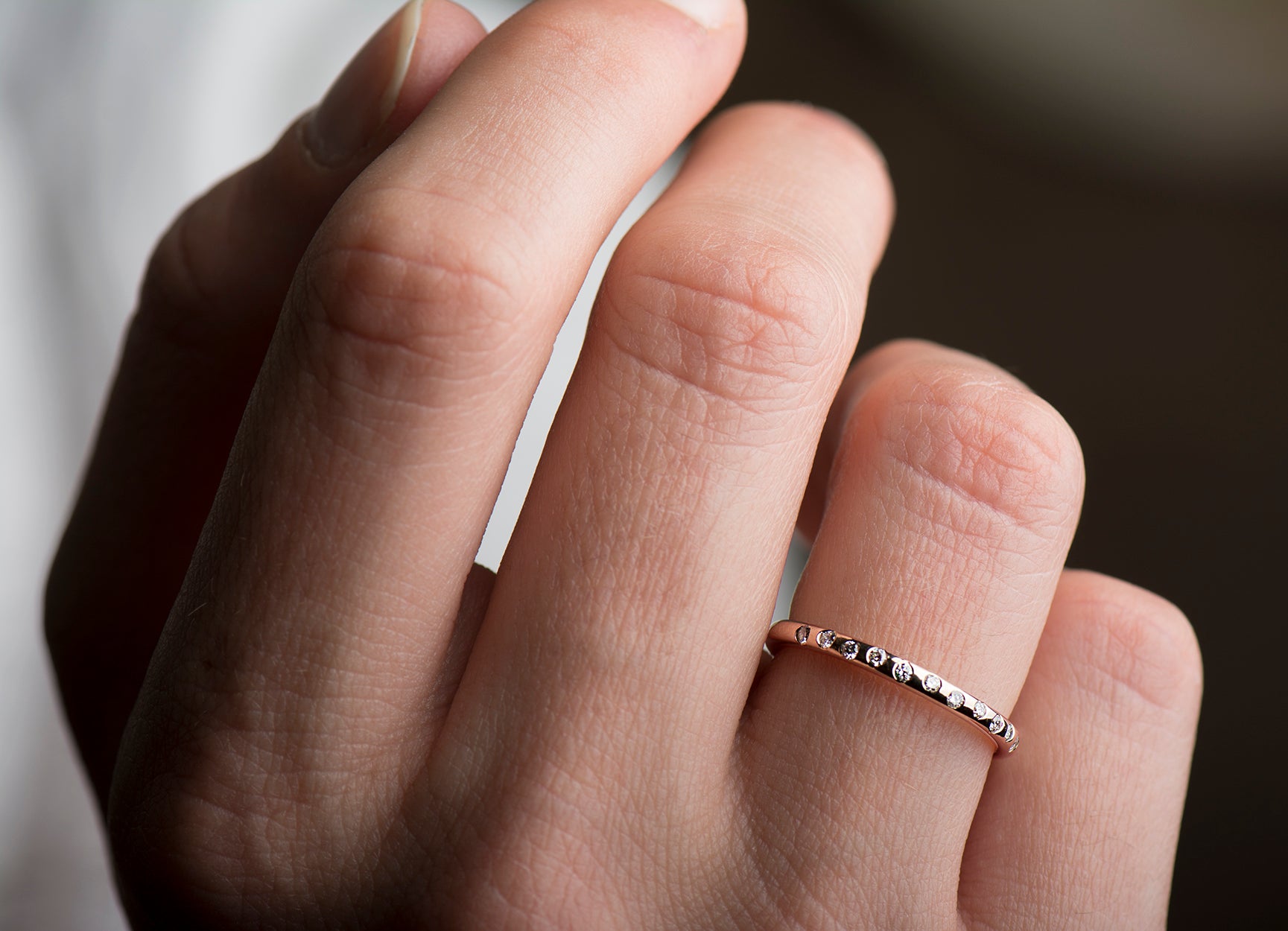 Zig Zag Half Eternity Ring