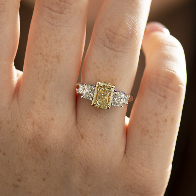 Elongated radiant 2025 cut ring