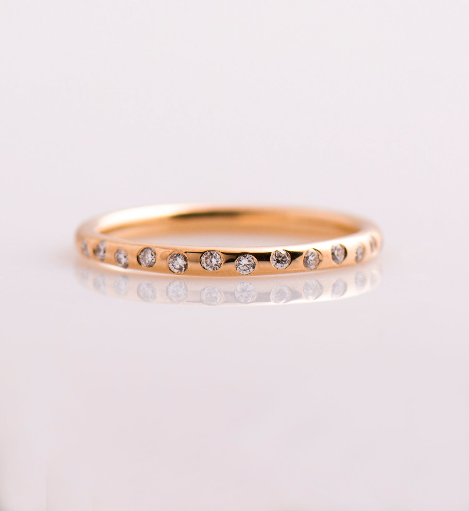 Zig Zag Half Eternity Ring