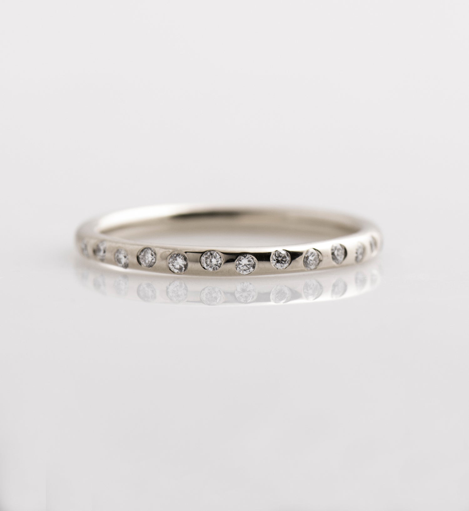 Zig Zag Half Eternity Ring