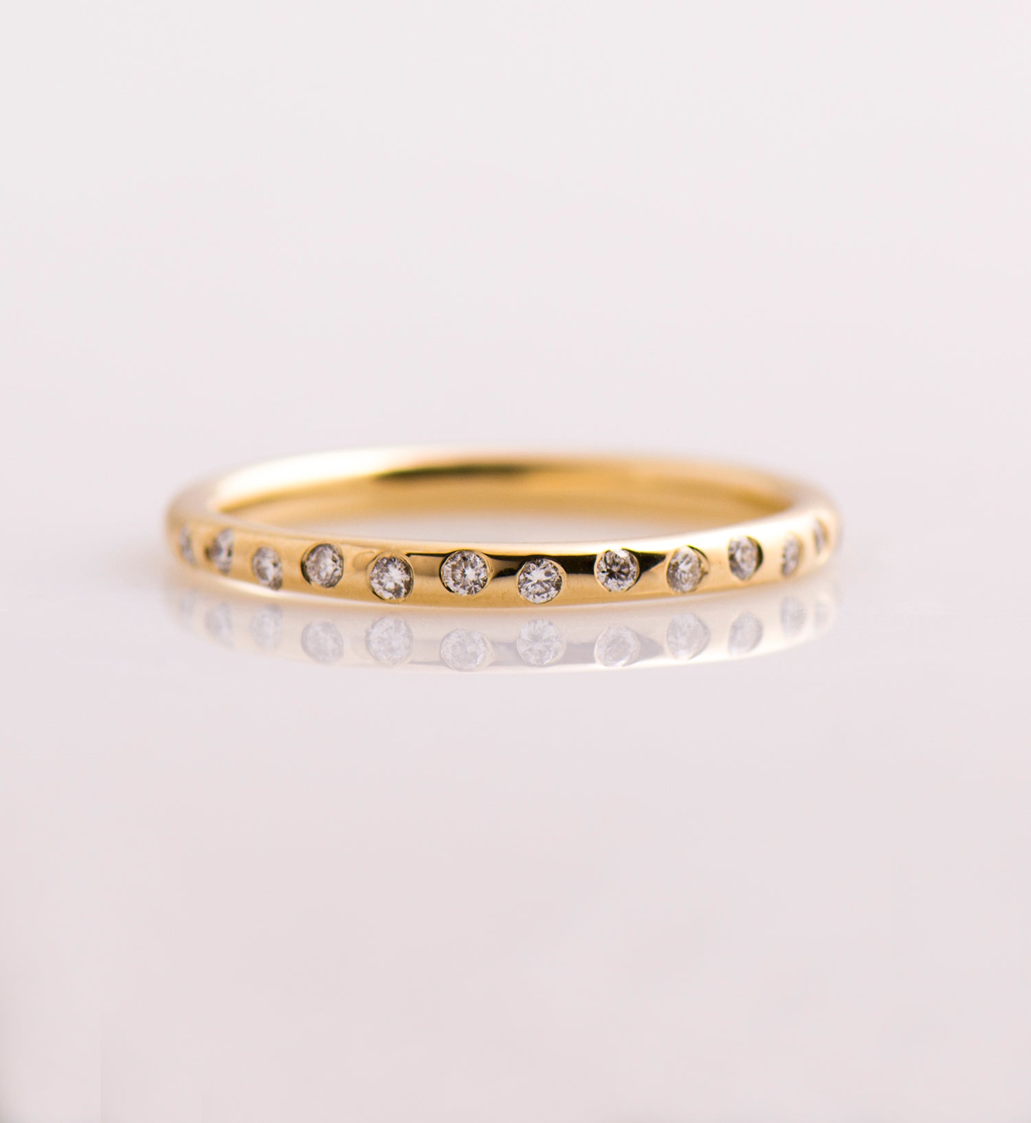 Zig Zag Half Eternity Ring