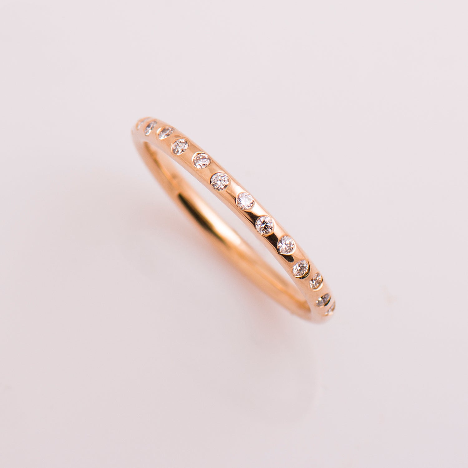 Zig Zag Half Eternity Ring