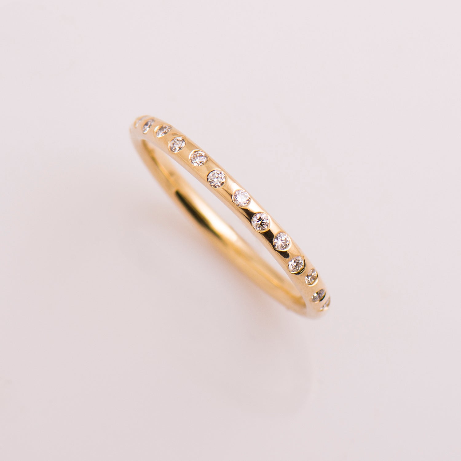 Zig Zag Half Eternity Ring