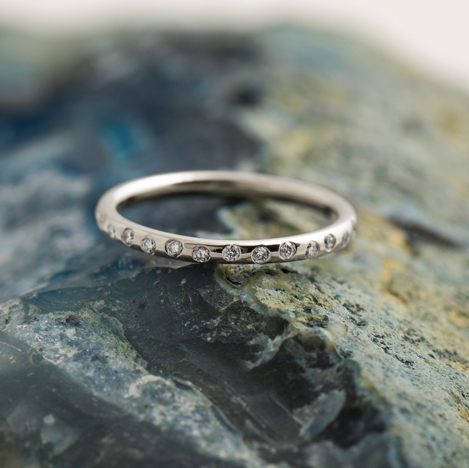 Zig Zag Half Eternity Ring