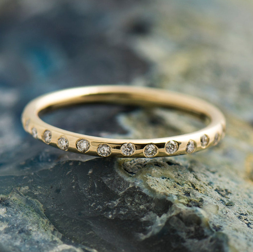 Zig Zag Half Eternity Ring