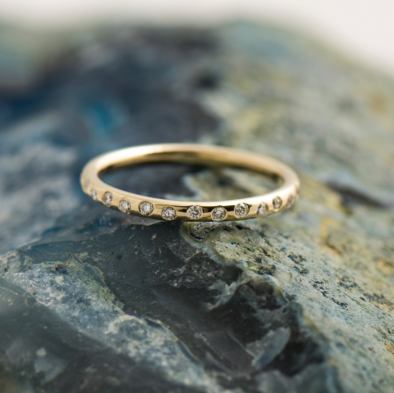 Zig Zag Half Eternity Ring