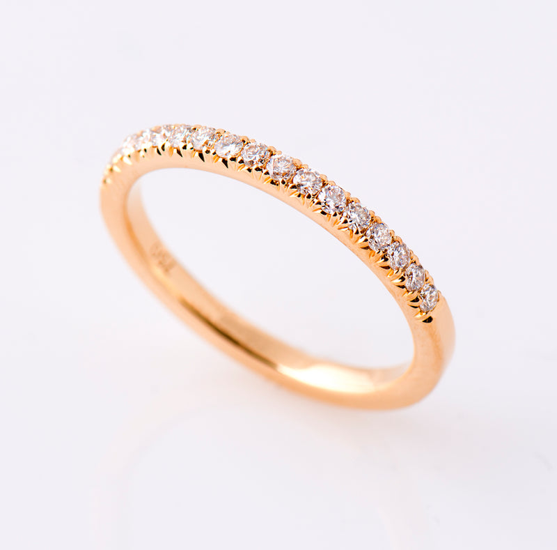 2 mm Pave Diamond Ring