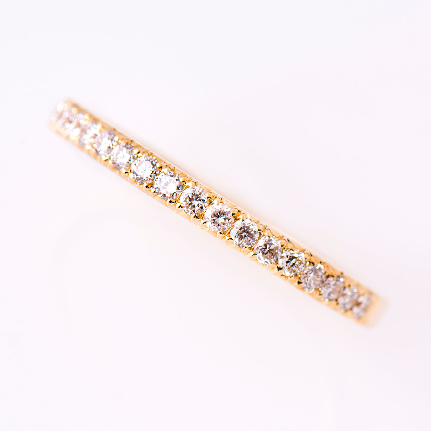 2 mm Pave Diamond Ring