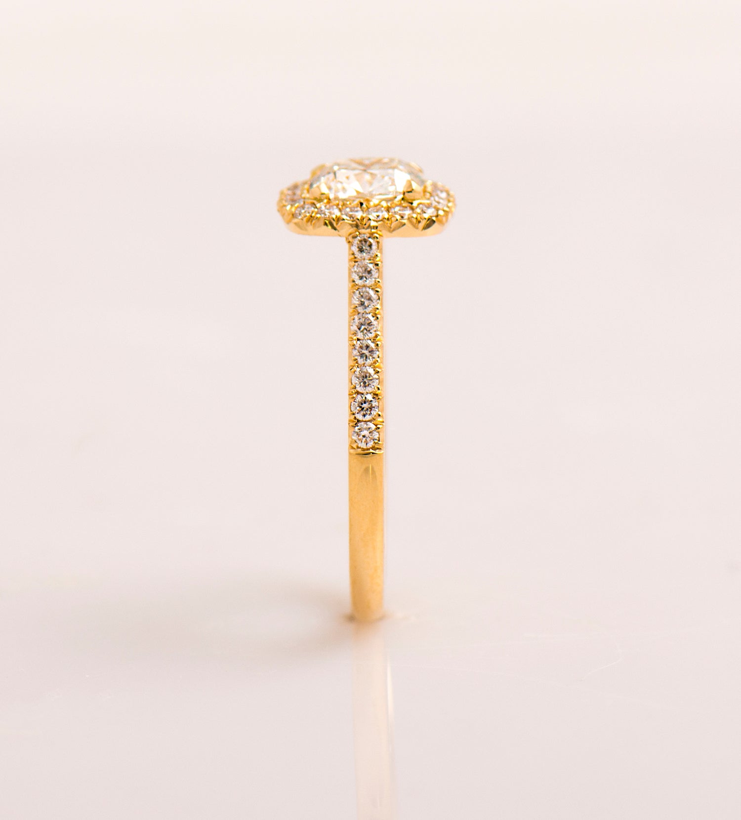 The Cushion Halo Ring