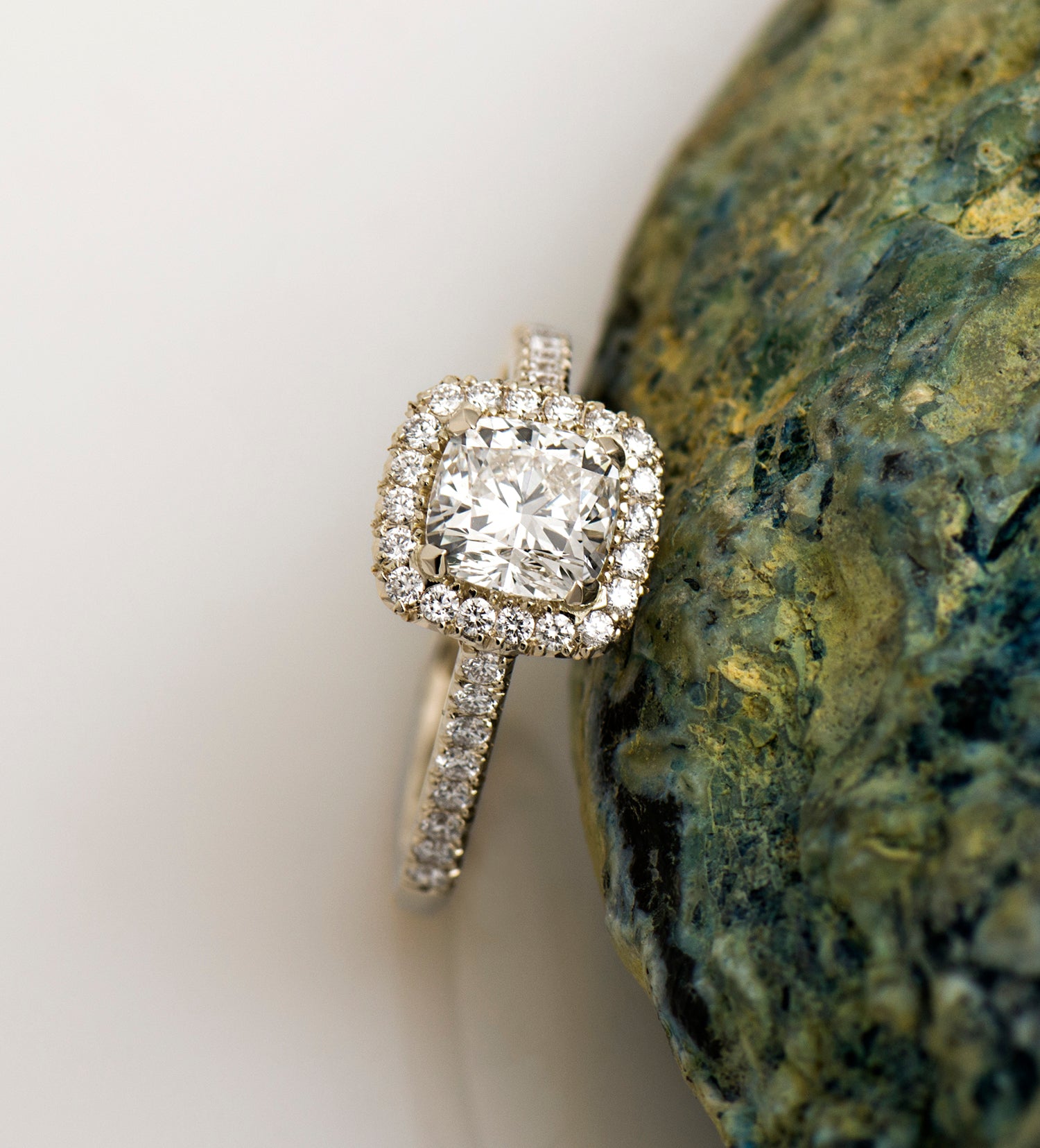 The Cushion Halo Ring