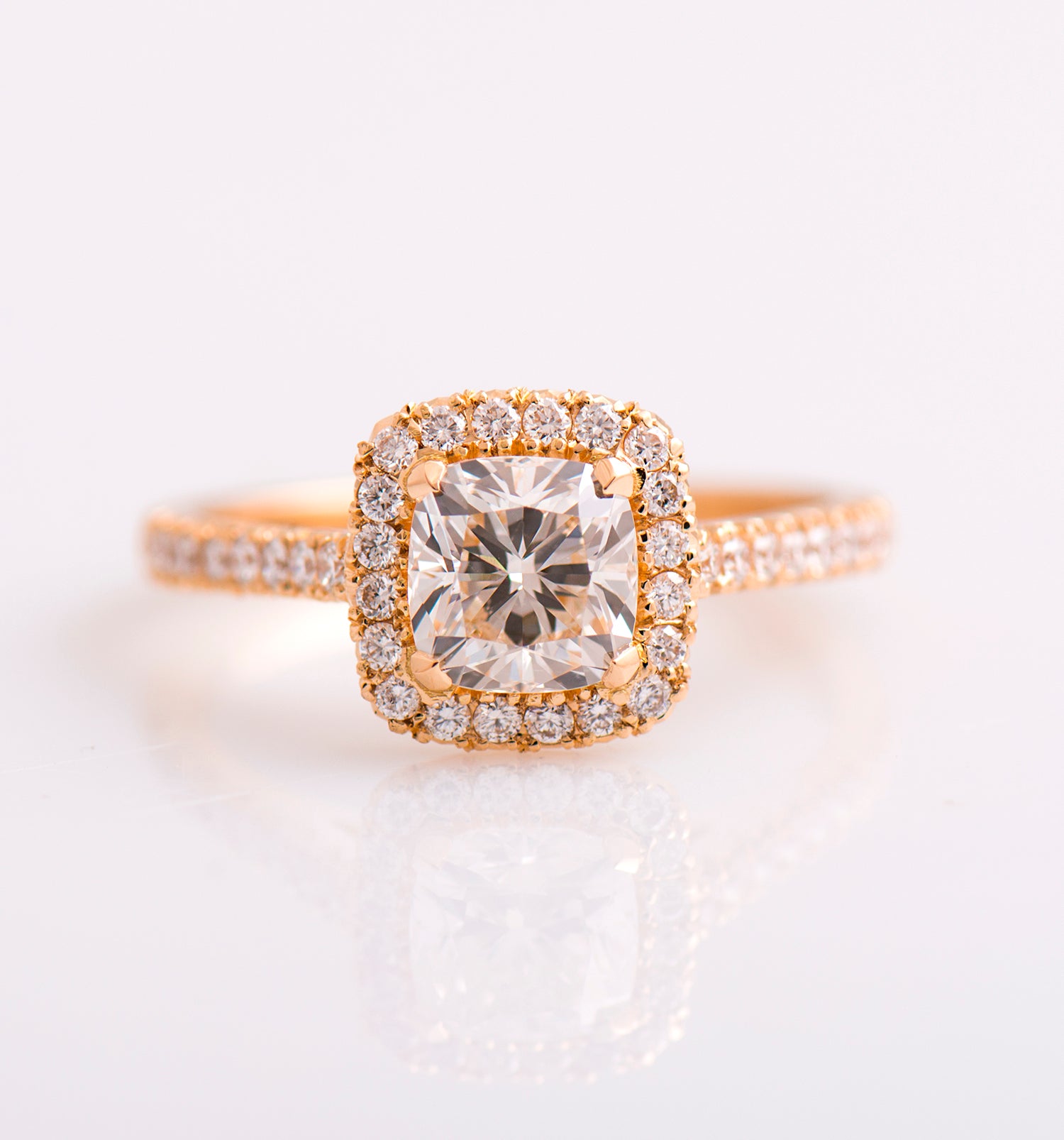 The Cushion Halo Ring