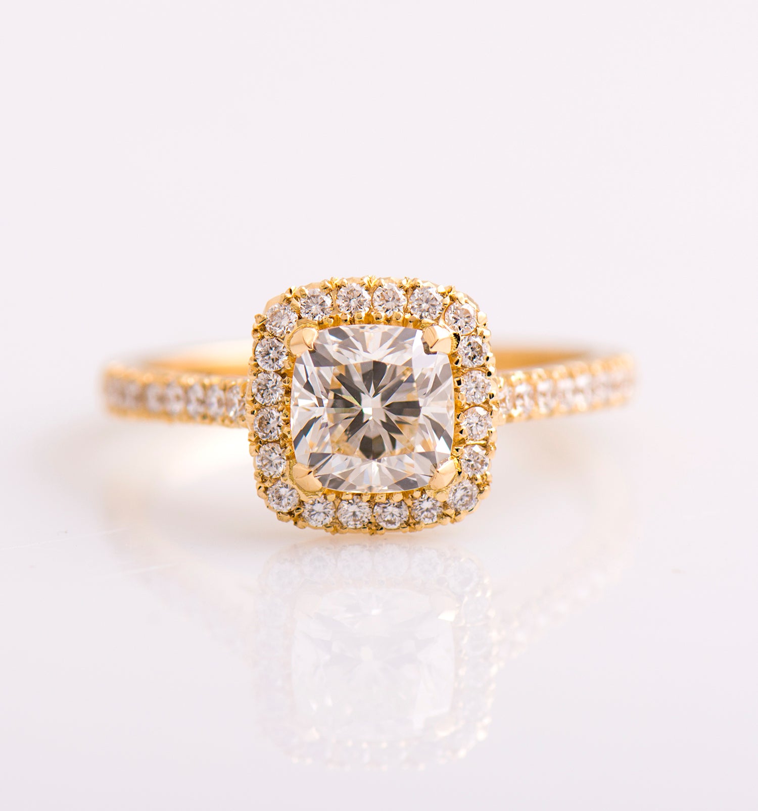 The Cushion Halo Ring