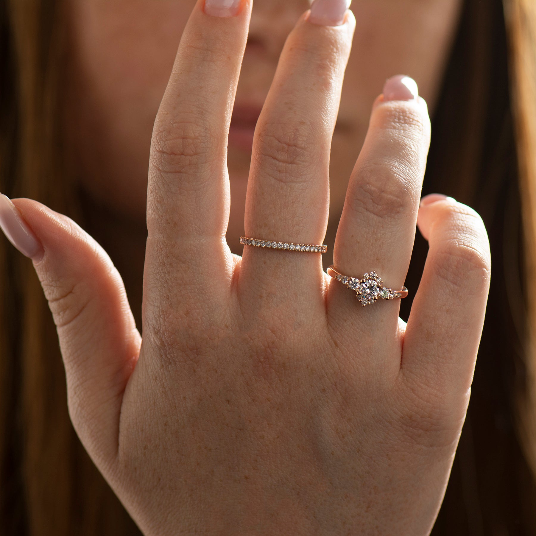 Cluster Engagement Ring