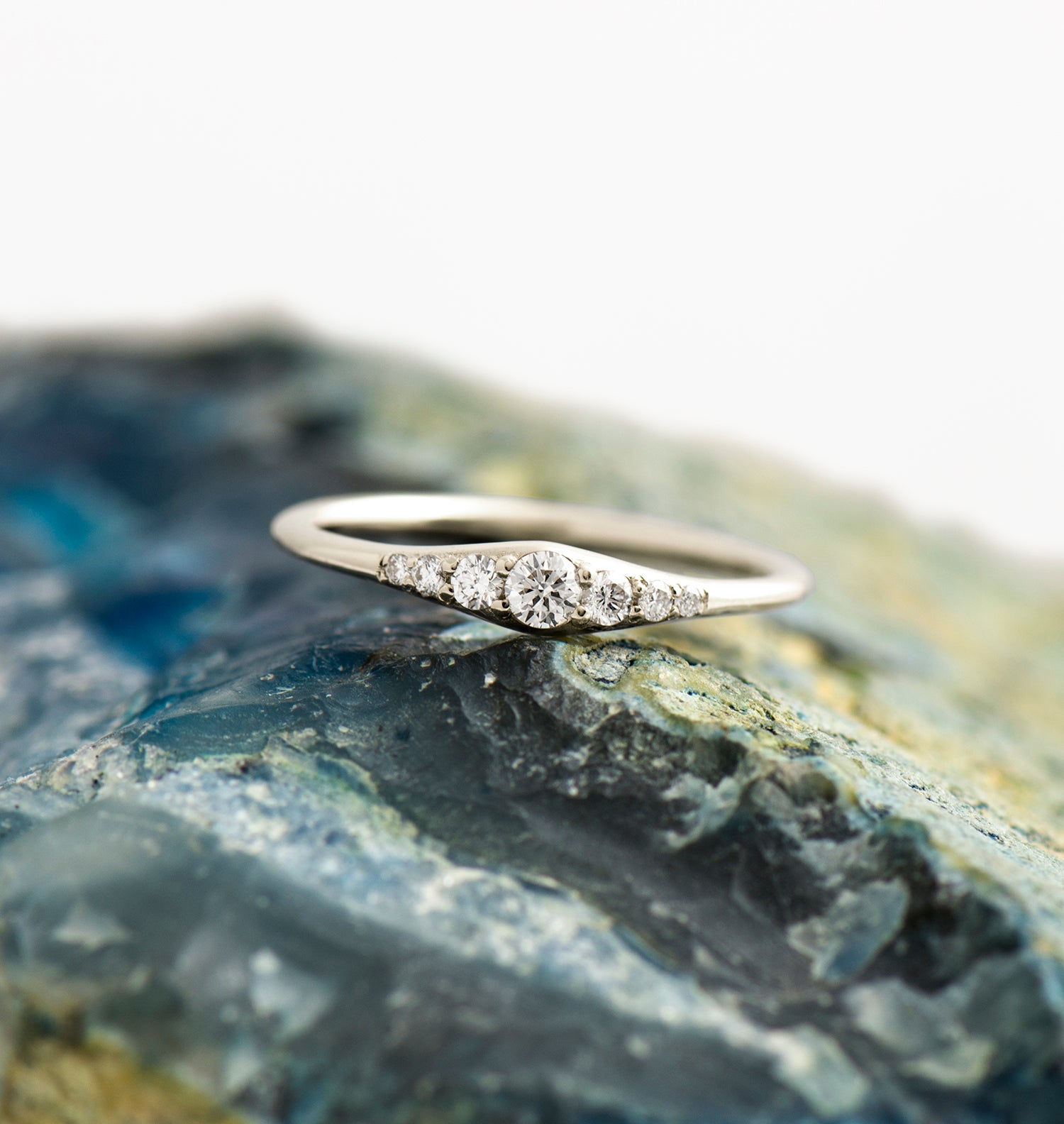 Tiny Round Engagement Ring