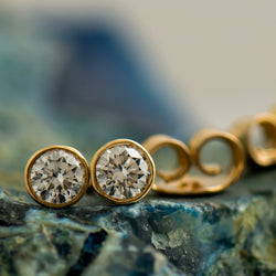 Round brilliant Diamond Earrings