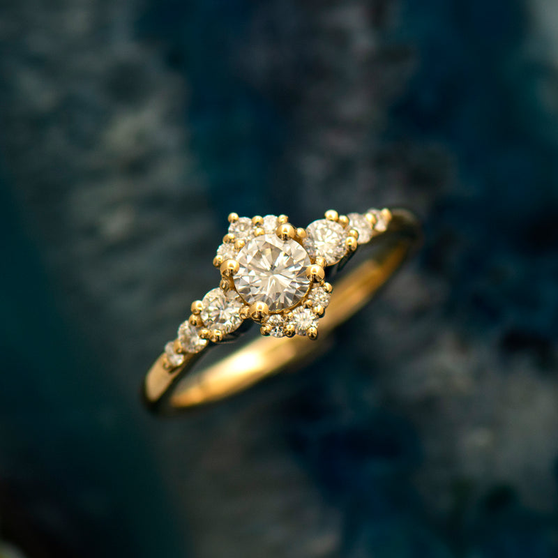 Tierra - 14K White Gold Round 3 Stone Diamond Channel Set Engagement R –  Everett Jewelry