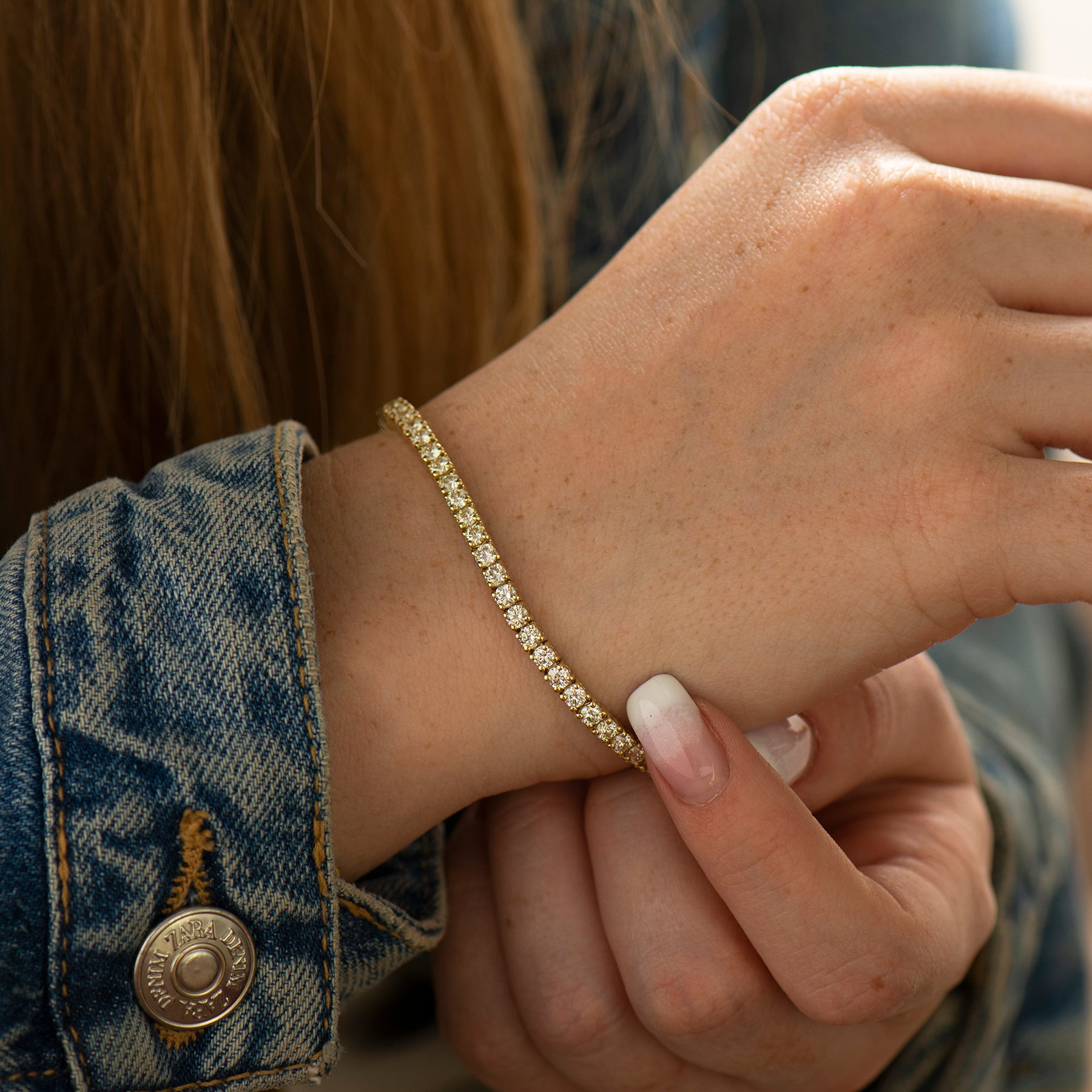 Yellow Gold Tennis Bracelet