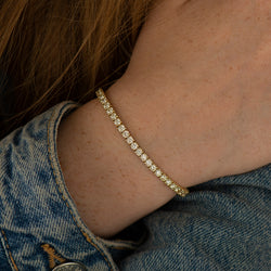 14kt gold Diamond Cut Jean bracelet