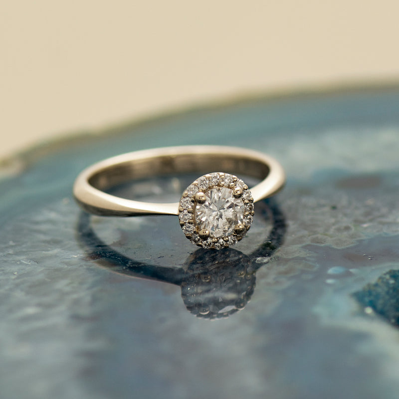 Radiant Cut Engagement Ring, Halo Radiant Cut Ring, 14K White Gold Wedding  Ring, Promise Anniversary Ring, Vintage Ring, Moissanite Ring - Etsy